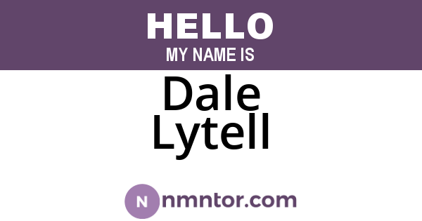 Dale Lytell