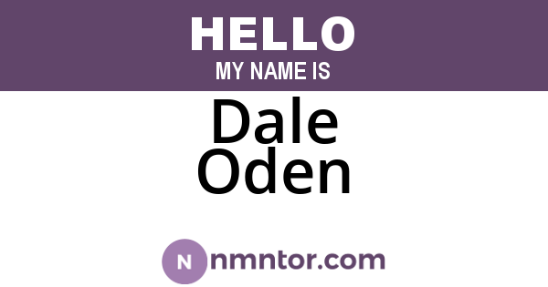 Dale Oden
