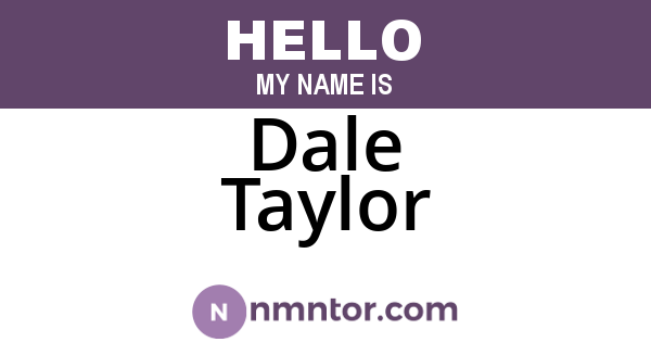 Dale Taylor