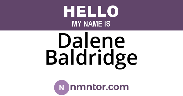 Dalene Baldridge