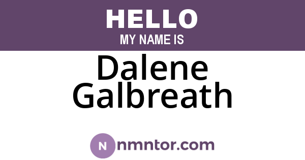 Dalene Galbreath