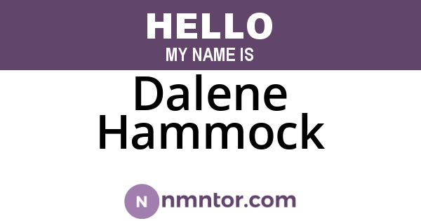 Dalene Hammock