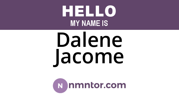 Dalene Jacome