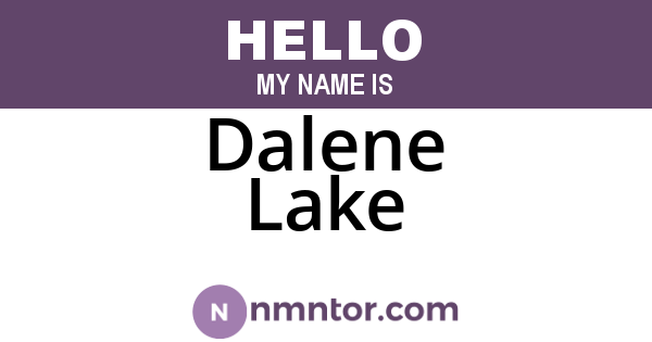 Dalene Lake