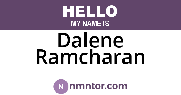 Dalene Ramcharan