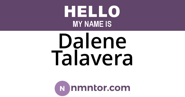 Dalene Talavera