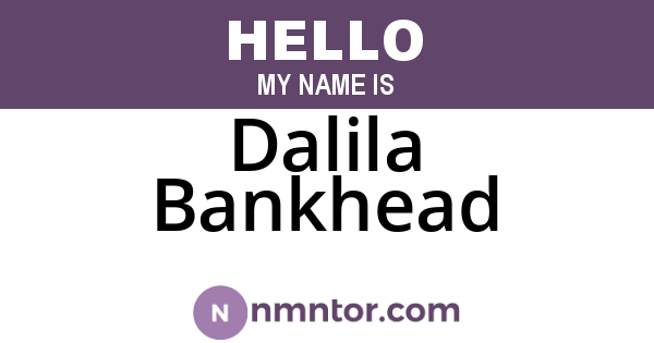 Dalila Bankhead