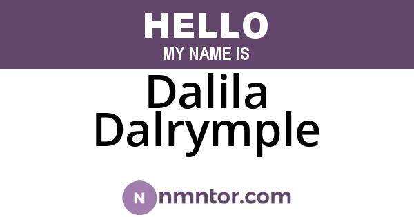 Dalila Dalrymple
