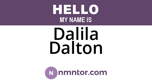 Dalila Dalton