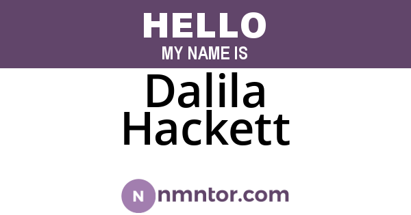 Dalila Hackett