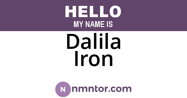 Dalila Iron