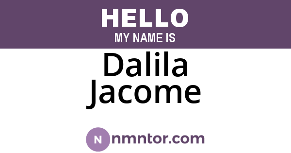 Dalila Jacome