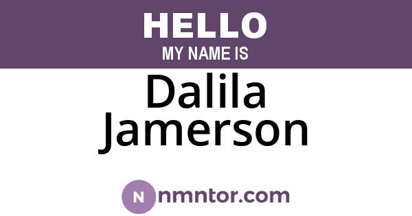 Dalila Jamerson