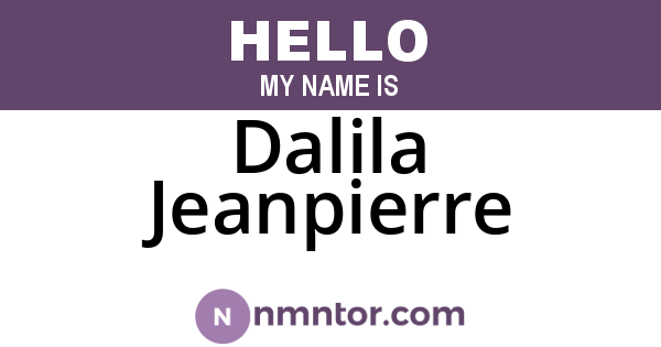 Dalila Jeanpierre