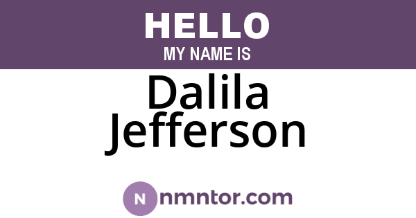 Dalila Jefferson
