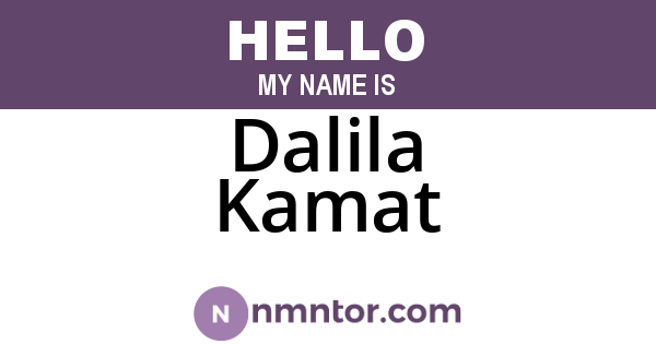 Dalila Kamat
