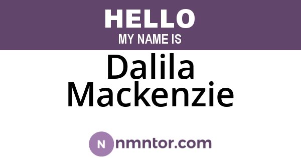 Dalila Mackenzie