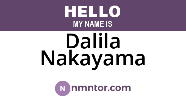 Dalila Nakayama