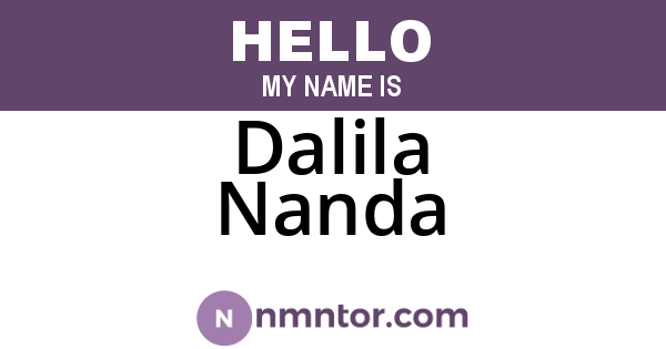 Dalila Nanda