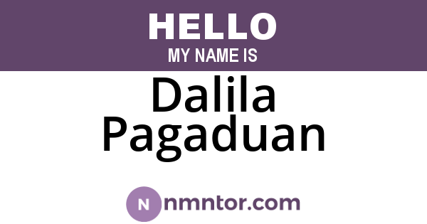 Dalila Pagaduan