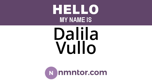 Dalila Vullo