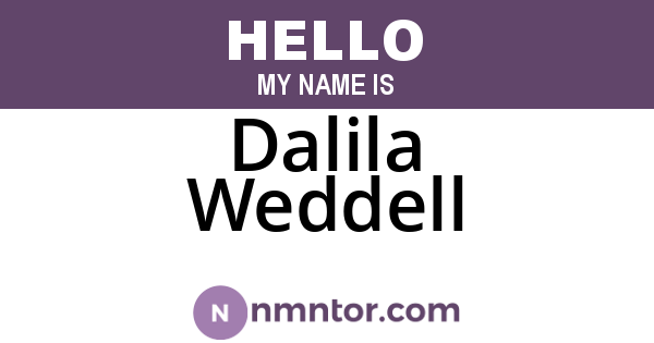 Dalila Weddell