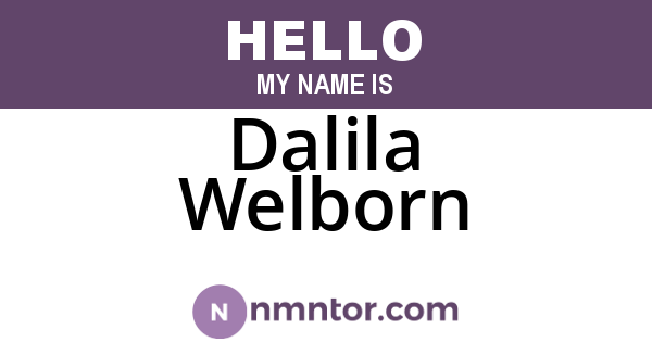 Dalila Welborn