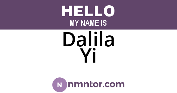 Dalila Yi
