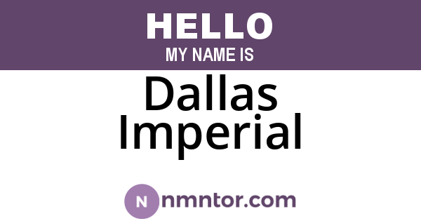 Dallas Imperial