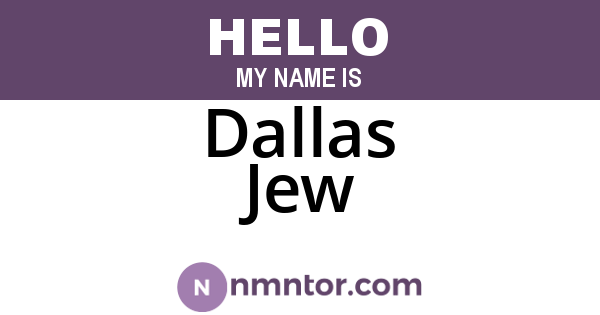 Dallas Jew