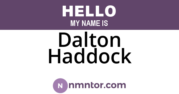 Dalton Haddock