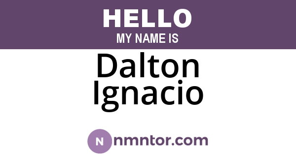 Dalton Ignacio
