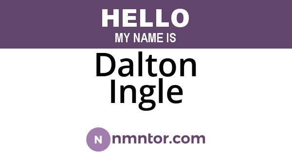 Dalton Ingle