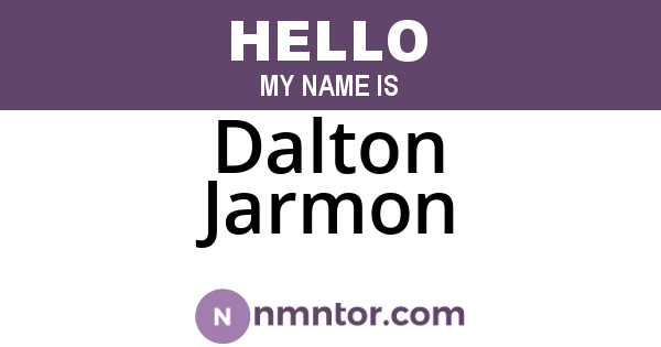 Dalton Jarmon