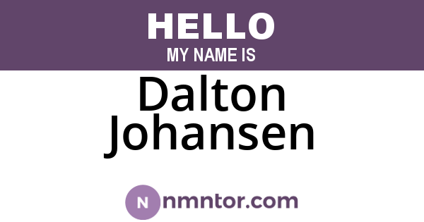 Dalton Johansen