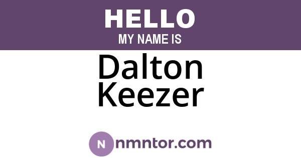 Dalton Keezer