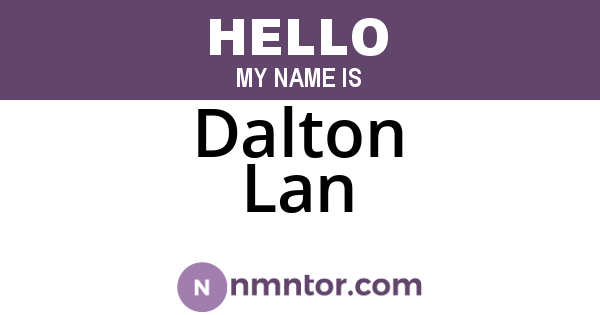 Dalton Lan