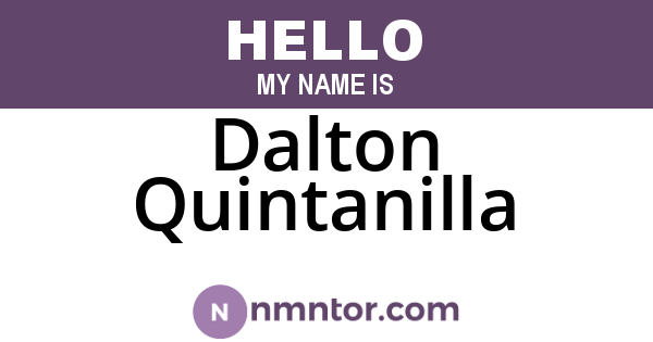 Dalton Quintanilla