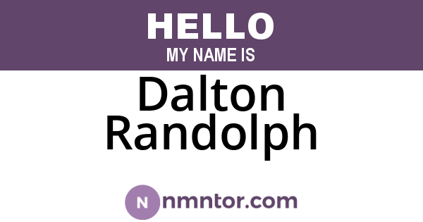 Dalton Randolph