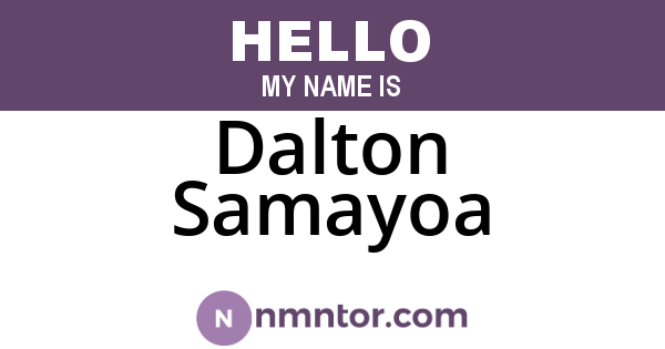 Dalton Samayoa