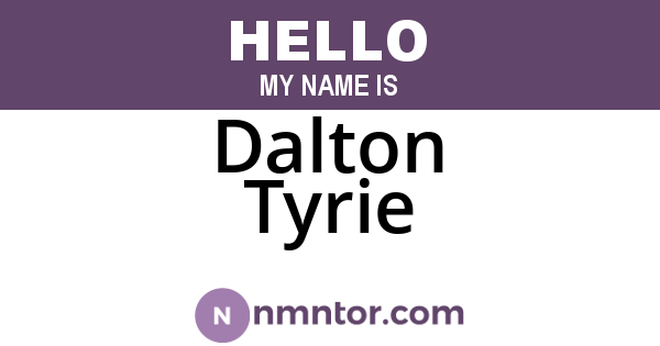 Dalton Tyrie