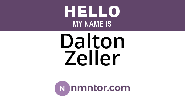 Dalton Zeller