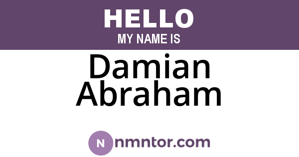 Damian Abraham
