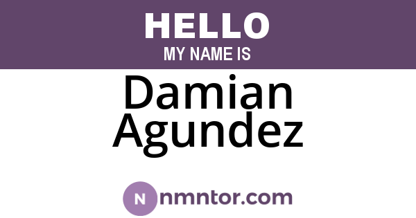 Damian Agundez