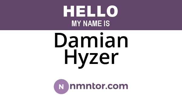 Damian Hyzer