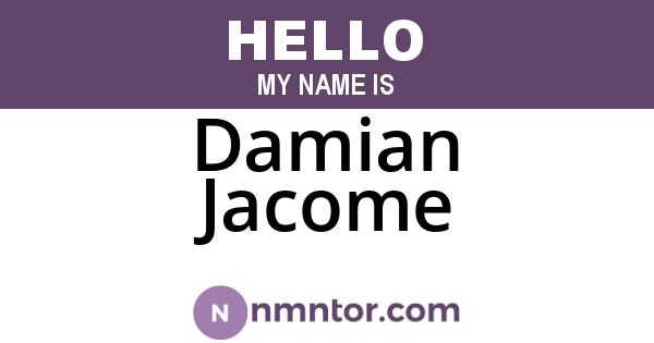 Damian Jacome