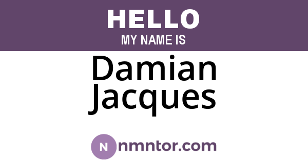 Damian Jacques