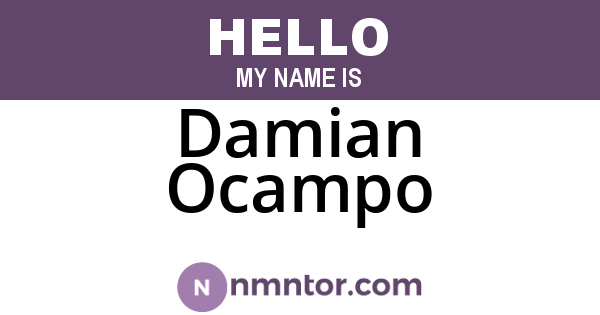 Damian Ocampo