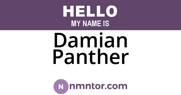 Damian Panther