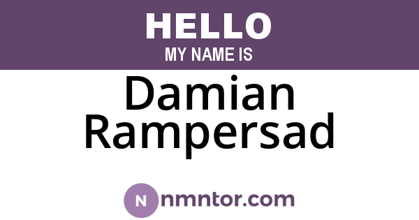 Damian Rampersad